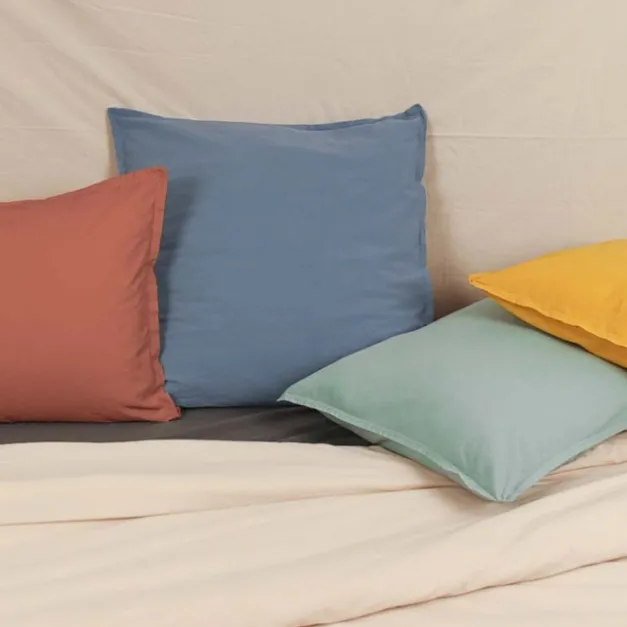 Maison Jean-Vier Taie d'oreiller Bleu