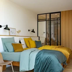 Maison Jean-Vier Taie d'oreiller Vert