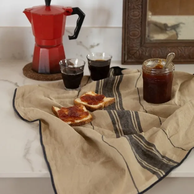 Maison Jean-Vier Torchon de cuisine Beige