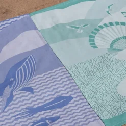 Maison Jean-Vier Torchon de cuisine Bleu