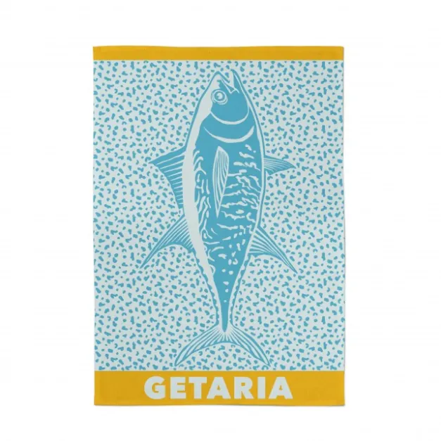 Maison Jean-Vier Torchon de cuisine Bleu