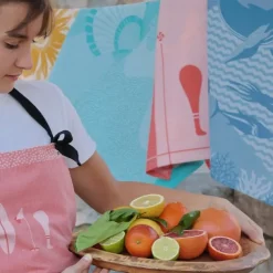 Maison Jean-Vier Torchon de cuisine Orange