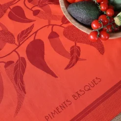 Maison Jean-Vier Torchon de cuisine Rouge