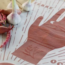 Maison Jean-Vier Torchon de cuisine Rouge