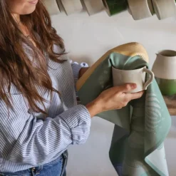 Maison Jean-Vier Torchon de cuisine Vert