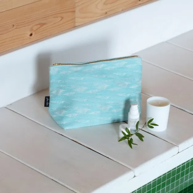 Maison Jean-Vier Trousse de toilette basque Bleu