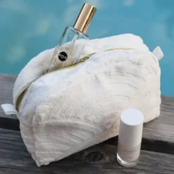 Maison Jean-Vier Trousse de toilette basque Blanc